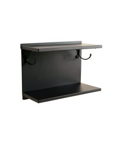 Summit Crossing Wall-Mounted Entryway Organizer Shelf - Black (synthetic illustration; no displayed measurements)