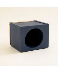 Hazel Canyon Wall-Mounted Cat Perch - Navy (synthetic illustration; no displayed measurements)