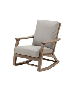 Saundra Iron Outdoor Patio Rocking Chair (synthetic illustration; no displayed measurements)