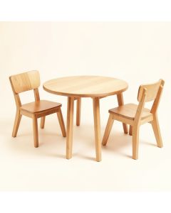 Sweedi Kids Solid Wood Half-Circle Arts And Crafts Table And Chair Set (synthetic illustration; no displayed measurements)