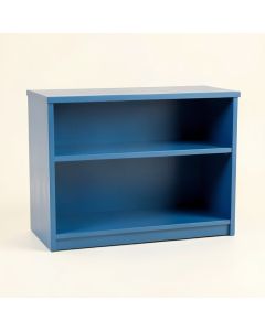 Dune Bridge Low Bookcase - Blue (synthetic illustration; no displayed measurements)