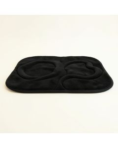 Cliff Brook Bath Mat - Black (synthetic illustration; no displayed measurements)
