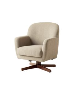 Reanne 47 '' Wide Polyester Swivel Chair And A Half (synthetic illustration; no displayed measurements)