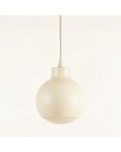 Holly Bluff Pendant Light Suspended From One Plain Cable - Cream (synthetic illustration; no displayed measurements)