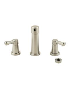 Circular Widespread Bathroom Faucet With Drain Assembly (synthetic illustration; no displayed measurements)