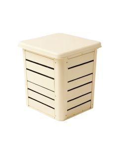Sage Arc Closed Garden Compost Bin - Ivory (synthetic illustration; no displayed measurements)