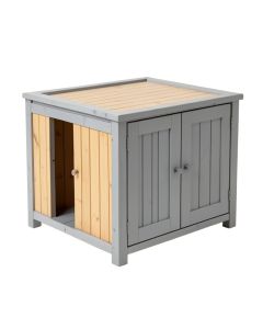 Harbor Crossing Empty Furniture-Style Litter Enclosure - Gray (synthetic illustration; no displayed measurements)