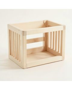 Pine Crest Empty Furniture-Style Pet Crate - Ivory (synthetic illustration; no displayed measurements)