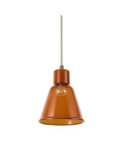 Brook Crest Pendant Light Suspended From One Plain Cable - Terracotta (synthetic illustration; no displayed measurements)