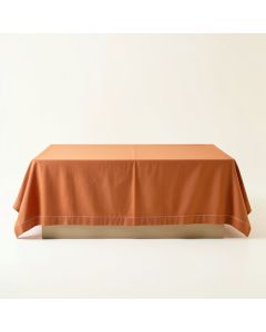 Harbor Canyon Flat Bed Sheet - Terracotta (synthetic illustration; no displayed measurements)