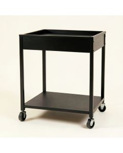 Ridge Crest Empty Rolling Workshop Cart - Black (synthetic illustration; no displayed measurements)