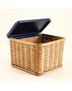 Vale Bluff Laundry Hamper - Navy (synthetic illustration; no displayed measurements)