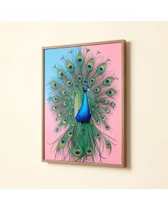 Peacock Graphic Art (synthetic illustration; no displayed measurements)