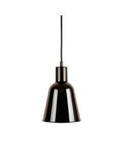 Dune Dell Pendant Light Suspended From One Plain Cable - Black