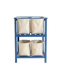 Clay Canyon Laundry Sorting Station With Plain Removable Bags - Blue (synthetic illustration; no displayed measurements)