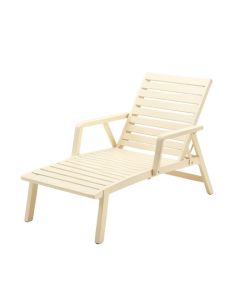Shore Bend Outdoor Lounge Chair - Ivory (synthetic illustration; no displayed measurements)