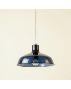 Holly Canyon Pendant Light Suspended From One Plain Cable - Navy (synthetic illustration; no displayed measurements)