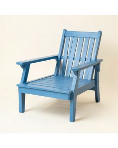 Vale Branch Outdoor Lounge Chair - Blue (synthetic illustration; no displayed measurements)