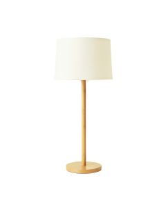 Clay Branch Floor Lamp With A Plain Fabric Shade - Ivory (synthetic illustration; no displayed measurements)