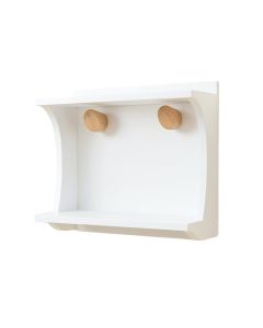 Cedar Dale Wall-Mounted Entryway Organizer Shelf - White (synthetic illustration; no displayed measurements)