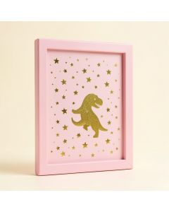 Banford Pink Dinosaur Gold Stars Kids Design (synthetic illustration; no displayed measurements)
