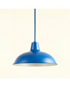 Bay Branch Pendant Light Suspended From One Plain Cable - Blue (synthetic illustration; no displayed measurements)