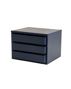 Cedar Crest Small-Parts Storage Drawer Cabinet - Navy (synthetic illustration; no displayed measurements)