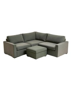 132 '' Wide Reversible Modular Corner Sectional With Ottoman (synthetic illustration; no displayed measurements)