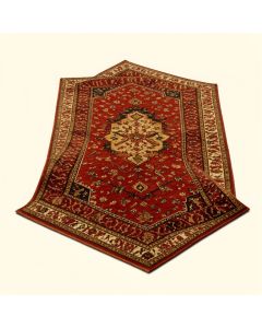 Southwestern Power Loom Brown/Red Rug (synthetic illustration; no displayed measurements)