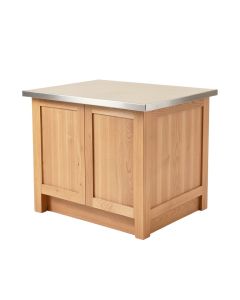 Deroche Kitchen Island Set With Stainless Steel Top