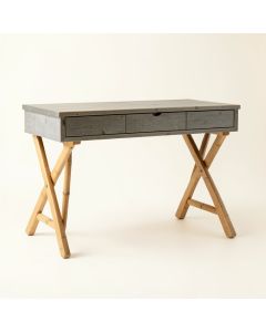 Cliff Edge Writing Desk - Gray (synthetic illustration; no displayed measurements)