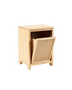 Moss Crossing Freestanding Pull-Out Hamper Cabinet - Beige