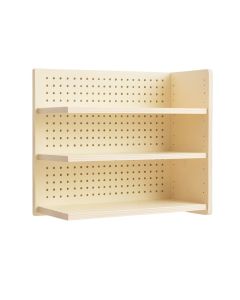 Willow Canyon Empty Wall-Mounted Tool Organizer Panel - Cream (synthetic illustration; no displayed measurements)