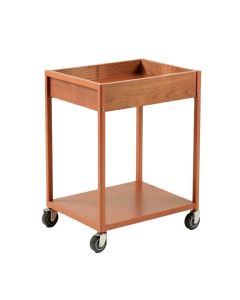Harbor Brook Empty Rolling Workshop Cart - Terracotta