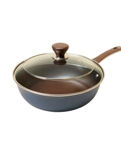 Ayesha Curry 3 Qt . Non-Stick Aluminum Saute Pan With Lid