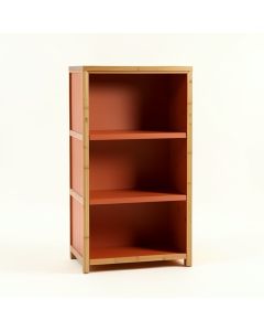 Olive Crest Freestanding Bookcase - Terracotta (synthetic illustration; no displayed measurements)