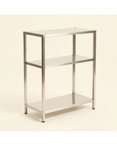 Njall 72.5 '' H X 48.5 '' W Stainless Steel Etagere Bookcase (synthetic illustration; no displayed measurements)