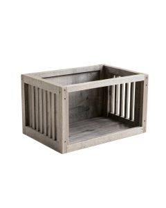 River Bend Empty Furniture-Style Pet Crate - Gray