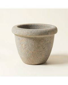 Classic Rolled Rim Stone Pot Planter (synthetic illustration; no displayed measurements)