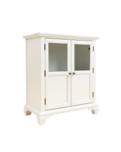 Winston Porter White Display Cabinet Furniture Storage Unit Vintage Cupboard Home (synthetic illustration; no displayed measurements)