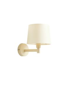 Fern Dell Wall Sconce Mounted On A Plain Wall - Cream