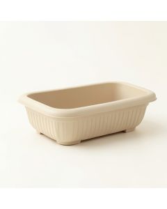 Glen Brook Empty Railing Planter With Integral Brackets - Beige (synthetic illustration; no displayed measurements)