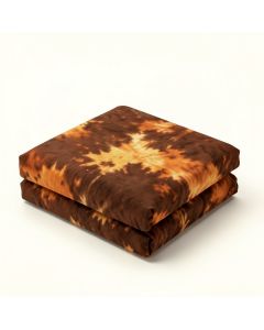 Object Silhouette Form Generated Tie Dye Effect Technique Image Duvet Cover Set (synthetic illustration; no displayed measurements)