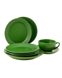 Ringgold Bamboo , Pineapple 12 Piece Melamine Dinnerware Set , Service For 4