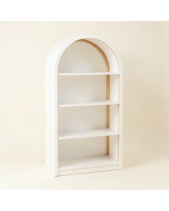 Maple Bluff Freestanding Bookcase - White (synthetic illustration; no displayed measurements)
