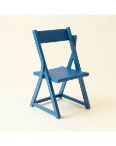 Heath Crossing Folding Outdoor Chair - Blue (synthetic illustration; no displayed measurements)