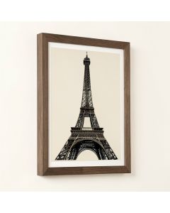 Eiffel Tower Framed Graphic Art Print (synthetic illustration; no displayed measurements)