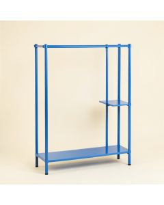 Dawn Bridge Empty Garment Rack - Blue (synthetic illustration; no displayed measurements)