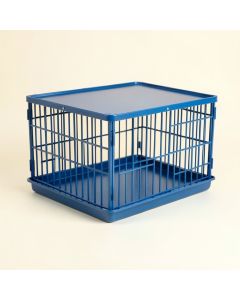 Meadow Bend Empty Furniture-Style Pet Crate - Blue (synthetic illustration; no displayed measurements)