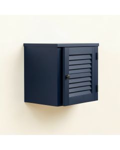 Moss Crest Wall-Mounted Entry Cabinet - Navy (synthetic illustration; no displayed measurements)